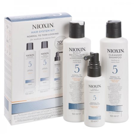 Nioxin KIT Σύστημα 5 (Σαμπουαν 150ml, Conditioner 150ml & Θεραπεια 50ml)